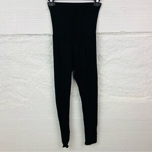 MOTHERHOOD MATERNITY black stretchy over the bell comfy leggings size medium